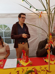 Cyril Pallaud remercie les choristes.